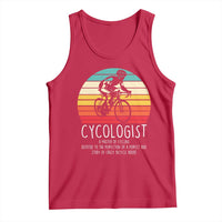 Cycologist Definition Tank Top Vintage Bicycle Rider Cycling Gift
