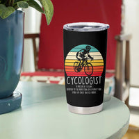 Cycologist Definition Tumbler Cup Vintage Bicycle Rider Cycling Gift