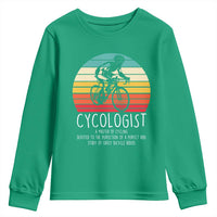 Cycologist Definition Youth Sweatshirt Vintage Bicycle Rider Cycling Gift