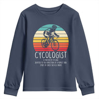 Cycologist Definition Youth Sweatshirt Vintage Bicycle Rider Cycling Gift