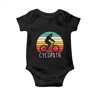 Cycopath Bigfoot Riding Bike Baby Onesie Funny Bigfoot Cyclist Bicycle Gift