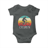 Cycopath Bigfoot Riding Bike Baby Onesie Funny Bigfoot Cyclist Bicycle Gift