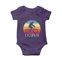 Cycopath Bigfoot Riding Bike Baby Onesie Funny Bigfoot Cyclist Bicycle Gift