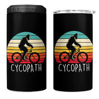 Cycopath Bigfoot Riding Bike 4 in 1 Can Cooler Tumbler Funny Bigfoot Cyclist Bicycle Gift