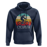 Cycopath Bigfoot Riding Bike Hoodie Funny Bigfoot Cyclist Bicycle Gift