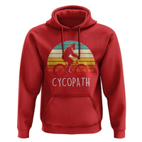 Cycopath Bigfoot Riding Bike Hoodie Funny Bigfoot Cyclist Bicycle Gift