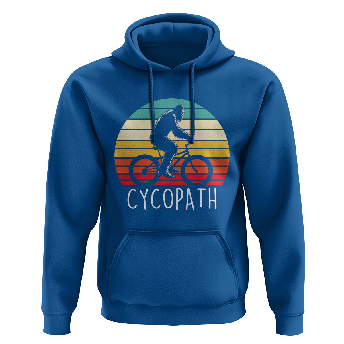 Cycopath Bigfoot Riding Bike Hoodie Funny Bigfoot Cyclist Bicycle Gift