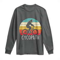 Cycopath Bigfoot Riding Bike Long Sleeve Shirt Funny Bigfoot Cyclist Bicycle Gift