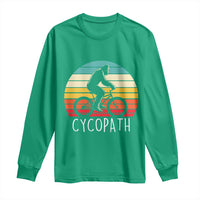 Cycopath Bigfoot Riding Bike Long Sleeve Shirt Funny Bigfoot Cyclist Bicycle Gift
