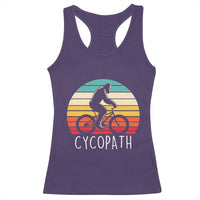 Cycopath Bigfoot Riding Bike Racerback Tank Top Funny Bigfoot Cyclist Bicycle Gift