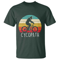 Cycopath Bigfoot Riding Bike T Shirt Funny Bigfoot Cyclist Bicycle Gift