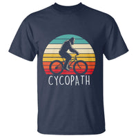 Cycopath Bigfoot Riding Bike T Shirt Funny Bigfoot Cyclist Bicycle Gift