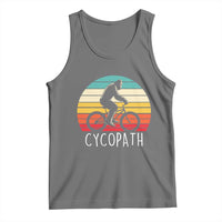 Cycopath Bigfoot Riding Bike Tank Top Funny Bigfoot Cyclist Bicycle Gift