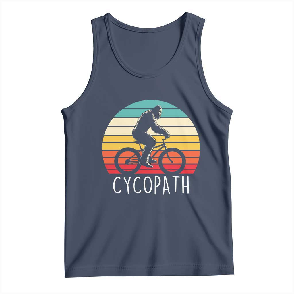 Cycopath Bigfoot Riding Bike Tank Top Funny Bigfoot Cyclist Bicycle Gift