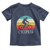 Cycopath Bigfoot Riding Bike Toddler T Shirt Funny Bigfoot Cyclist Bicycle Gift