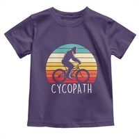 Cycopath Bigfoot Riding Bike Toddler T Shirt Funny Bigfoot Cyclist Bicycle Gift