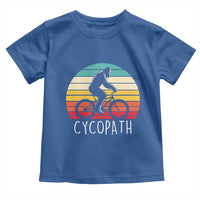 Cycopath Bigfoot Riding Bike Toddler T Shirt Funny Bigfoot Cyclist Bicycle Gift