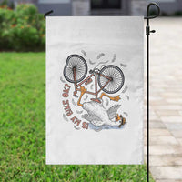 Funny Bike Crash Cycling Goose Lover Garden Flag Is My Bike OK