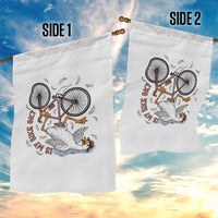 Funny Bike Crash Cycling Goose Lover Garden Flag Is My Bike OK