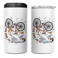 Funny Bike Crash Cycling Goose Lover 4 in 1 Can Cooler Tumbler Is My Bike OK