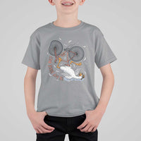 Funny Bike Crash Cycling Goose Lover T Shirt For Kid Is My Bike OK
