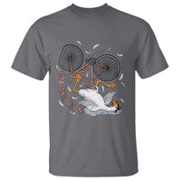 Funny Bike Crash Cycling Goose Lover T Shirt Is My Bike OK