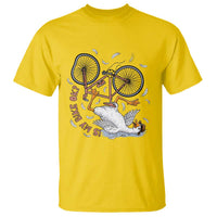 Funny Bike Crash Cycling Goose Lover T Shirt Is My Bike OK