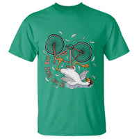Funny Bike Crash Cycling Goose Lover T Shirt Is My Bike OK