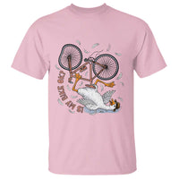 Funny Bike Crash Cycling Goose Lover T Shirt Is My Bike OK