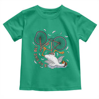 Funny Bike Crash Cycling Goose Lover Toddler T Shirt Is My Bike OK