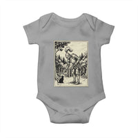 Funny Medieval Knight Boop Black Cat Baby Onesie Renaissance Fantasy Cat Lover