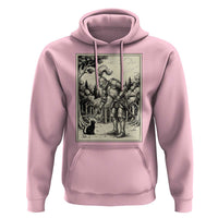 Funny Medieval Knight Boop Black Cat Hoodie Renaissance Fantasy Cat Lover