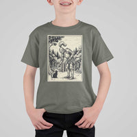 Funny Medieval Knight Boop Black Cat T Shirt For Kid Renaissance Fantasy Cat Lover
