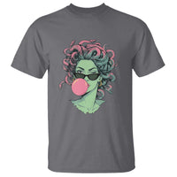 Winking Medusa In Sunglasses Blowing Bubble Gum T Shirt Funny Greek Mythology Pop Art
