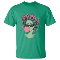 Winking Medusa In Sunglasses Blowing Bubble Gum T Shirt Funny Greek Mythology Pop Art