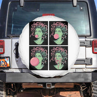 Funny Medusa Blowing Bubble Gum Spare Tire Cover Greek Mythology Pop Art Gift