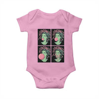 Funny Medusa Blowing Bubble Gum Baby Onesie Greek Mythology Pop Art Gift
