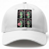 Funny Medusa Blowing Bubble Gum Baseball Cap Greek Mythology Pop Art Gift