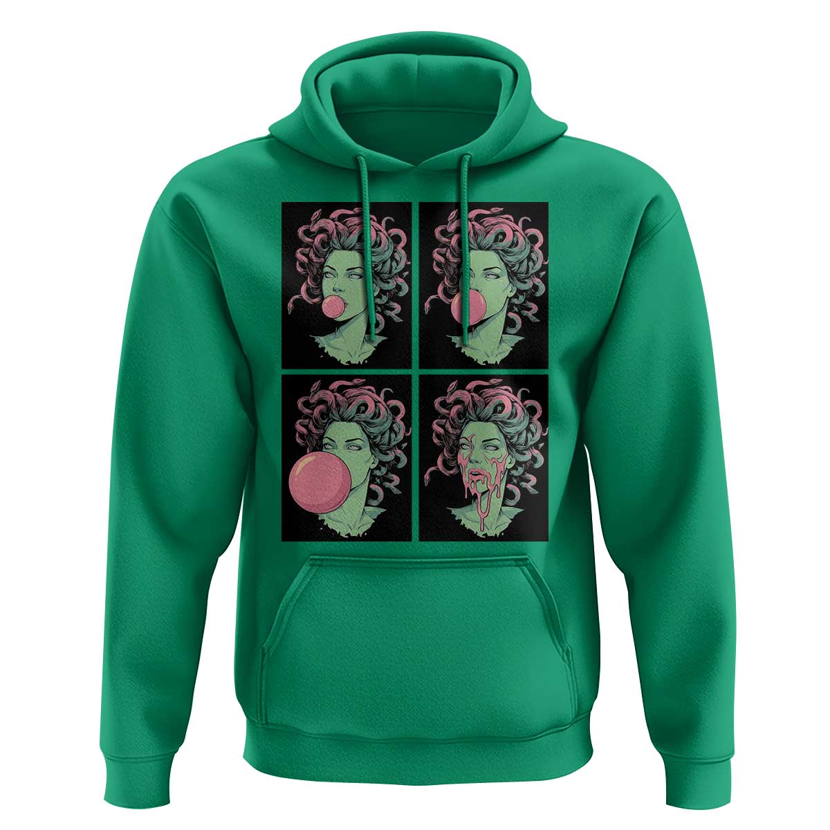 Funny Medusa Blowing Bubble Gum Hoodie Greek Mythology Pop Art Gift