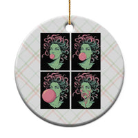 Funny Medusa Blowing Bubble Gum Ceramic Ornament Greek Mythology Pop Art Gift