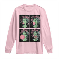 Funny Medusa Blowing Bubble Gum Long Sleeve Shirt Greek Mythology Pop Art Gift