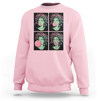 Funny Medusa Blowing Bubble Gum Sweatshirt Greek Mythology Pop Art Gift
