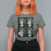 Funny Medusa Blowing Bubble Gum T Shirt For Women Greek Mythology Pop Art Gift