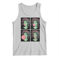 Funny Medusa Blowing Bubble Gum Tank Top Greek Mythology Pop Art Gift