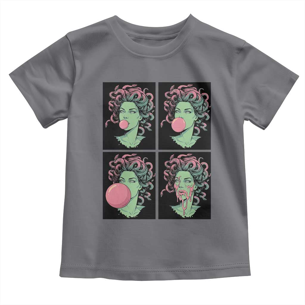Funny Medusa Blowing Bubble Gum Toddler T Shirt Greek Mythology Pop Art Gift