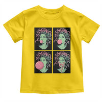 Funny Medusa Blowing Bubble Gum Toddler T Shirt Greek Mythology Pop Art Gift
