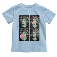 Funny Medusa Blowing Bubble Gum Toddler T Shirt Greek Mythology Pop Art Gift