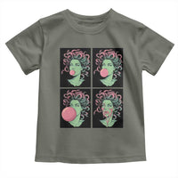 Funny Medusa Blowing Bubble Gum Toddler T Shirt Greek Mythology Pop Art Gift