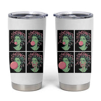 Funny Medusa Blowing Bubble Gum Tumbler Cup Greek Mythology Pop Art Gift