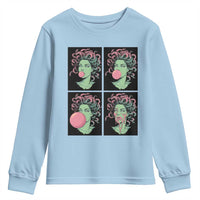 Funny Medusa Blowing Bubble Gum Youth Sweatshirt Greek Mythology Pop Art Gift